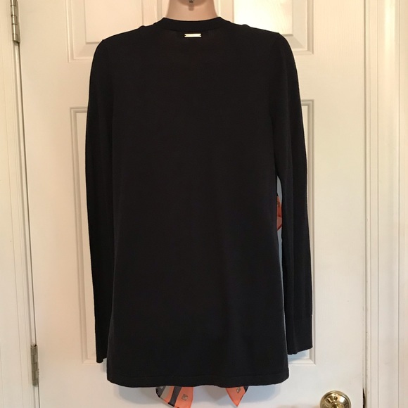 MICHAEL Michael Kors scarf print drape front lightweight cardigan - Picture 4 of 5